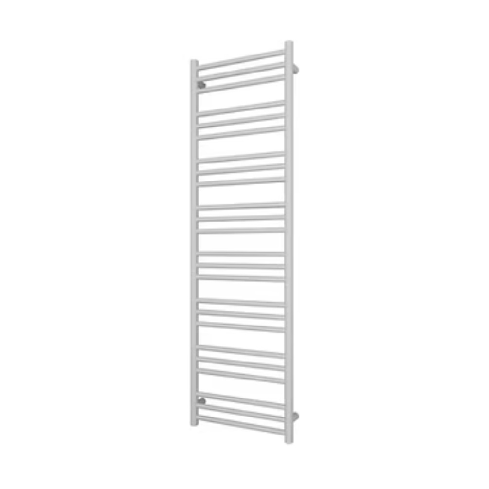 Product cut out image of the Radox Salento 1626mm Matt White Heated Towel Rail